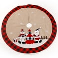 thumbnail image 4 of RV Santa Claus Muñeco de nieve Rojo Negro A cuadros Árbol de Navidad Falda Nueva Navidad Decorativo Árbol de Navidad Delantal brillar  Electrónica, 4 of 4