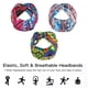 thumbnail image 5 of Paquete de 8 diademas africanas para mujer, diademas anchas estilo bohemio para el cabello de mujer, turbante anudado antideslizante, diademas africanas para hacer deporte, yoga,, 5 of 6