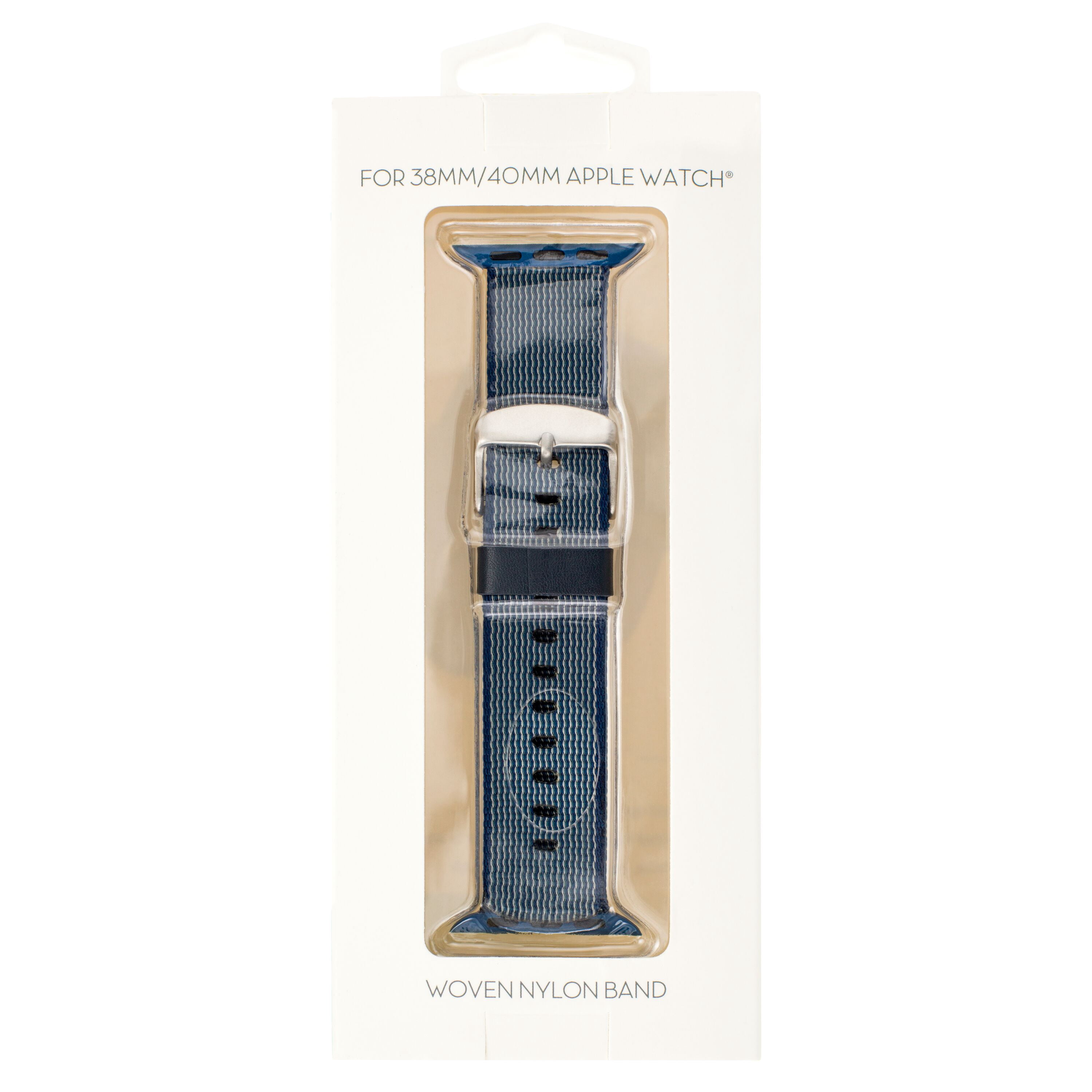 Woven Nylon Band For 38 & 40MM Apple Watch® - Blue