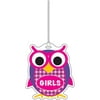 Ashley 3 3/4"" Rubber Colorful Owl Girls Hall Pass With Strap ASH10427