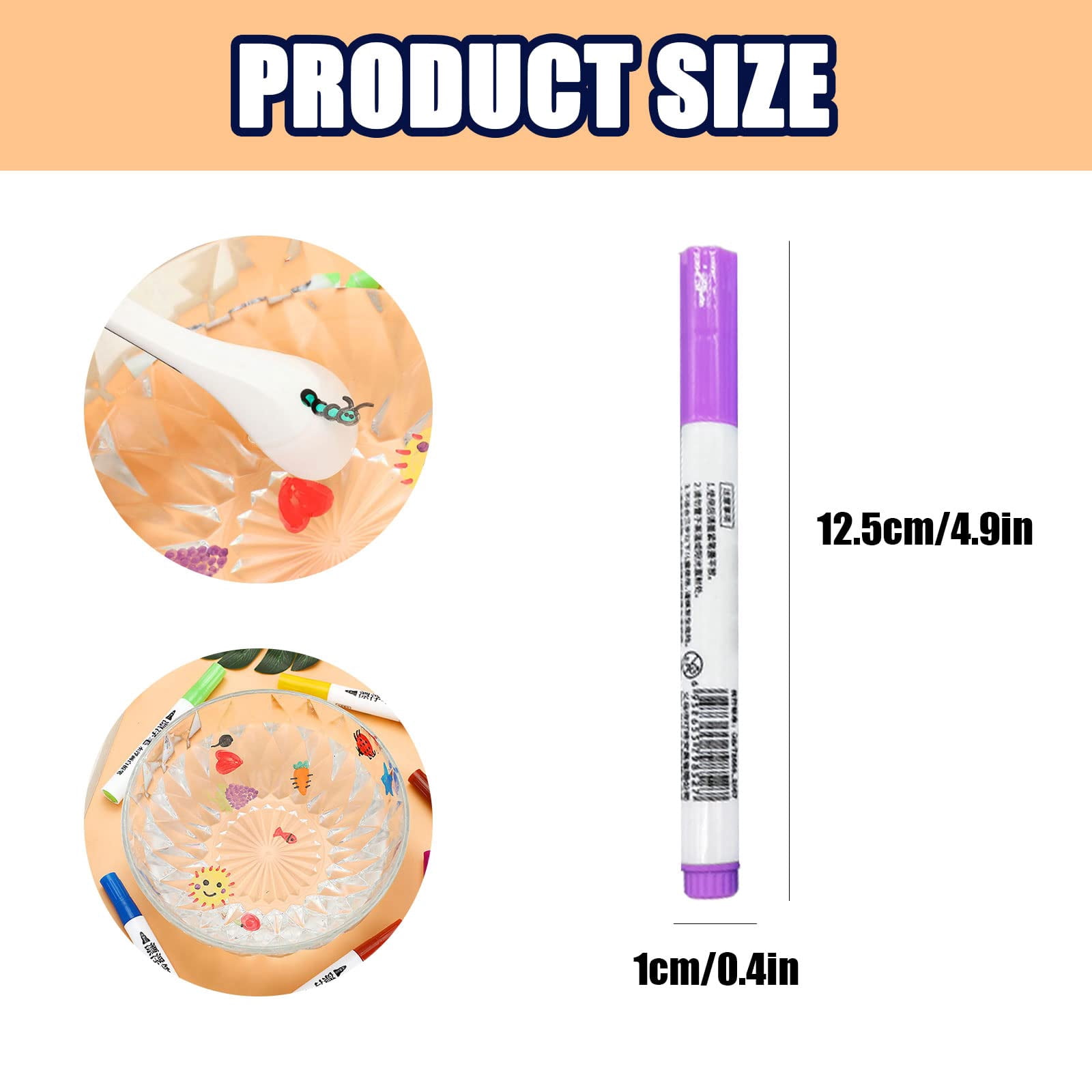 12-Color Magical Water Painting Pen, Painting Floating Magic Pens and Spoon,Erasable Doodle Water Floating Pens