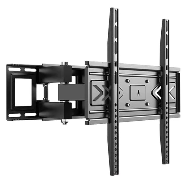 Soporte de Pared Articulado para TV de 32-70 Pulgadas, Brazo Doble Giratorio e Inclinable, Carga Máxima 45 kg (99 lbs), VESA hasta 400x400 mm, para Montaje en Vigas de Madera de 12"/16"