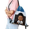 thumbnail image 2 of El Bebé Jefazo: Niño Africano Mochila de Cuerdas para Deportes y Gimnasio, Bolsa de Cuerdas Resistente al Agua, Bolsa Cinch, 30×40cm, 2 of 6