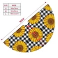 thumbnail image 3 of Yiaed Sunflowers Print Christmas Tree Skirt , Tree SkirtsTree Mat for Christmas Winter Holiday Indoor Decorations-36", 3 of 7