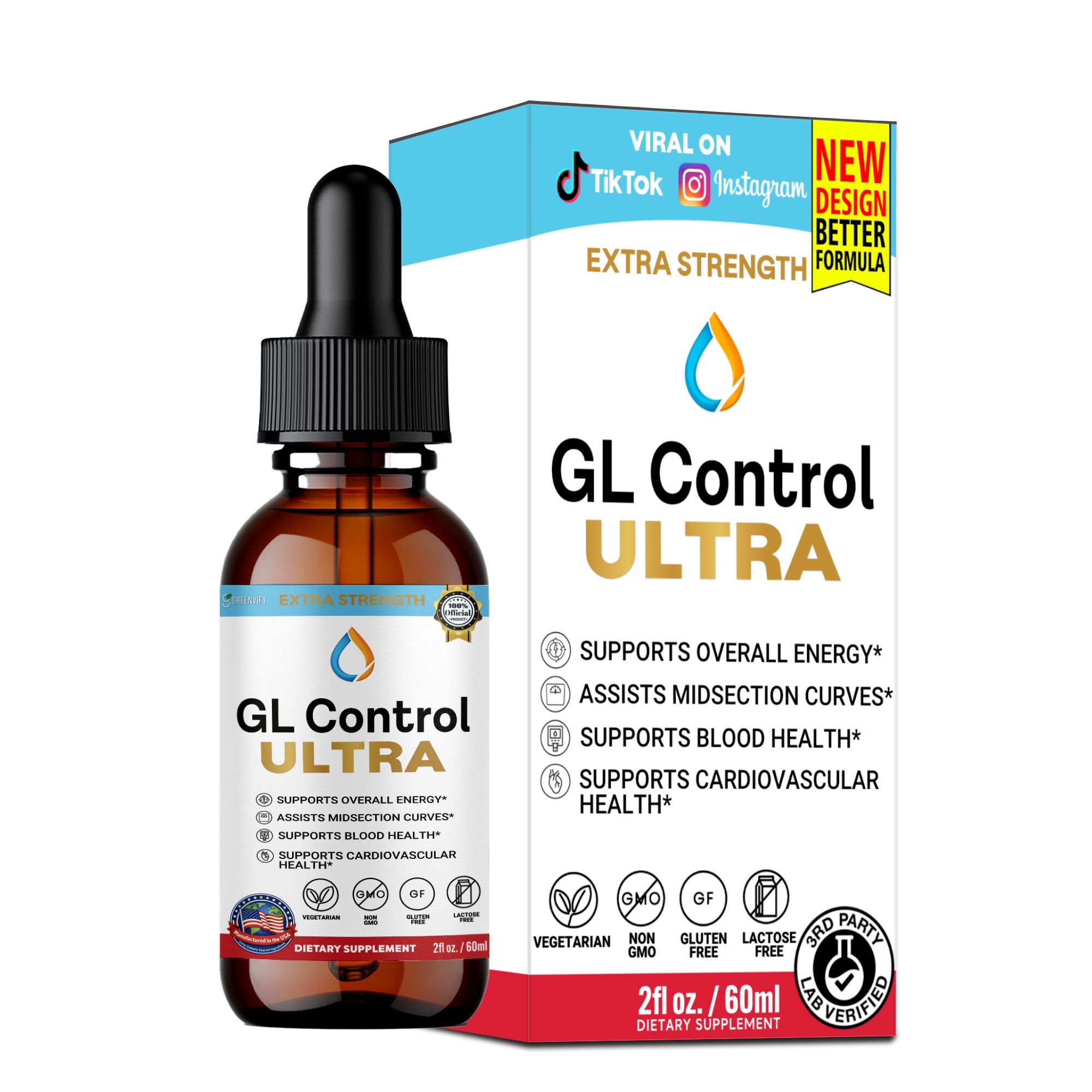 GreenVify GL Control Ultra Premium Dietary Supplement for Adults