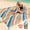 Tulum Orange, variant on Everlasting Comfort 6-Person Beach Blanket, Oversized Extra Large Beach Mat, Tulum Blue