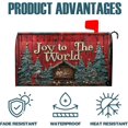 thumbnail image 4 of Christmas Joy to The World Mailbox Covers Magnetic Letter Post Box Cover Wrap Garden Yard Home Decor Outdoor Yard Farmhouse Home Mailbox Cover Magnetic Standard 21L X 18W, 4 of 6