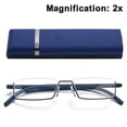 thumbnail image 1 of Clear Glasses Half Frame Reading Glasses For Men And Women Lightweight, 1 of 5
