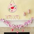 thumbnail image 6 of Valentine's Day Love Pink Welcome Door Sign 7.87x7.87 Red Love Heart Decorations Door Hanger Rustic Wooden Hanging Wall Plaque Sign Happy Valentines Day Wreath for Front Door Porch Housewarming Gifts, 6 of 7