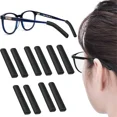 thumbnail image 2 of Black Eye Glasses Ear Cushion for Glasses - 5 Pairs Grip Anti-Slip Elastic Comfort Temple Sleeves - GIXUSIL Eyewear Retainer Tip, Silicone Ear Pads for Reading Eyeglasses, 2 of 2