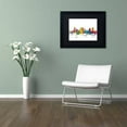 thumbnail image 3 of Trademark Fine Art 'Fort Worth Texas Skyline' Canvas Art by Michael Tompsett, Black Matte, Black Frame, 3 of 4