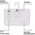 thumbnail image 3 of 3X Fridge Thermometer Digital Freezer Thermometer Fridge Thermometer Bedroom Waterproof Freezer Thermometer with LCD Display with Hook for Temperature,, 3 of 4
