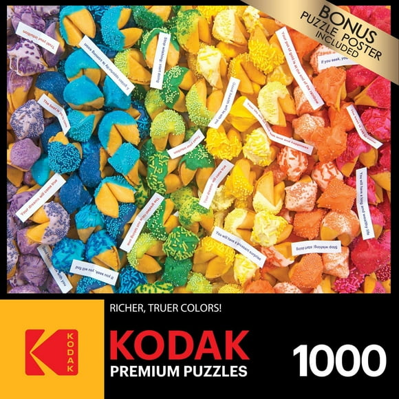 Casse-tête Kodak de 1000 pièces - Fortune cookies arc-en-ciel