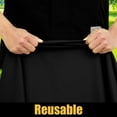 thumbnail image 3 of Mantel Smiry, impermeable, elástico, ajustado, para mesa de 5 pies, negro, 3 of 9
