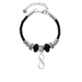 thumbnail image 2 of Delight Jewelry Silvertone Matthew 17:20 Infinity Sign Grandmother Celtic Knot Leather Bead Bracelet, 7"+2" Extender, 2 of 4