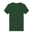 thumbnail image 4 of Ecqkame Plus Size Tops for Women Casual Short Sleeve Round Neck T Shirts Summer Solid Color Loose Breathable T-shirt Army Green XXL, 4 of 6