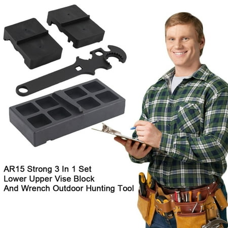 - AR15 Strong 3 In 1 Set Lower Upper Vise Block And Wrench Outdoor Hunting Tool