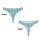 thumbnail image 3 of Balery Teal turquoise shell Tangas de Algodón para Mujer con Estampado – Ropa Interior Sexy, Transpirable, G-string-Large, 3 of 6