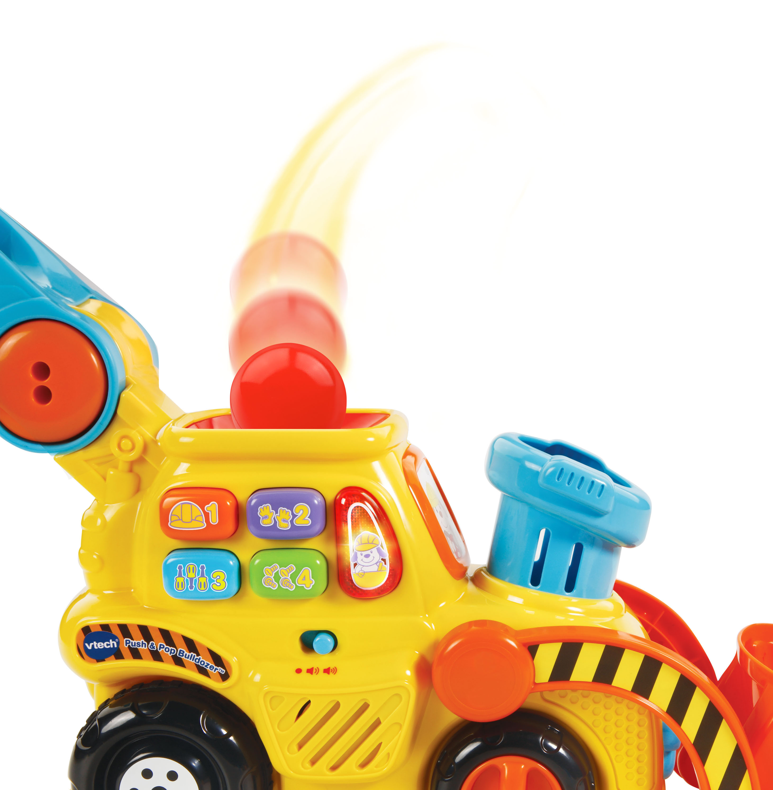 VTech, Pop-a-Balls, Push and Pop Bulldozer, Toddler Learning Toy - image 7 of 12