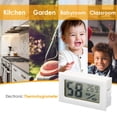 thumbnail image 1 of Medidor De Humedad Mini termómetro higrómetro digital LCD temperatura humedad medidor (blanco) Wdftyju Libre de BPA, 1 of 5