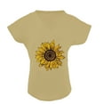 thumbnail image 3 of Pompotops Mode Femmes Print Manches Courtes en Vrac Col Rond T-shirt Top Chemisier, 3 of 6