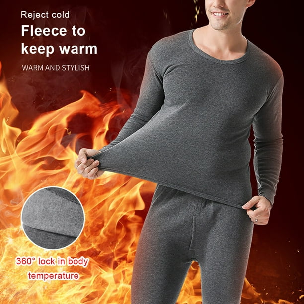 Winter Long Johns Thermal Underwear Self-heating Plush Warm
