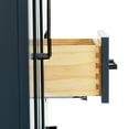 thumbnail image 3 of Ariel Hepburn 42 In. Left Offset Rectangle Sink Bathroom Vanity With Carrara White Quartz Countertop 1.5 Edge In Midnight Blue, 3 of 9