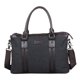 thumbnail image 1 of Bandolera de lona para hombre de 38 x 7 x 28 cm con detalles en piel, 1 of 2