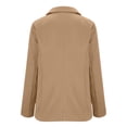 thumbnail image 4 of RRMuAzgs Women's Work Business Blazer Casual Office Tops Coats Long Sleeve Double Breasted Open Front Suit Jacket, 4 of 5