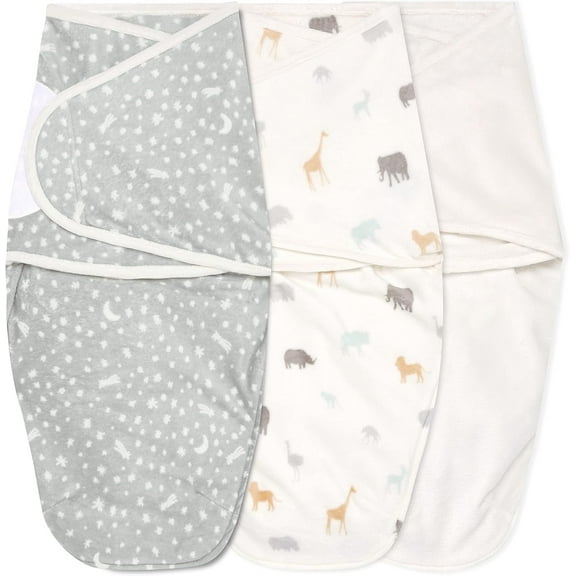 aden   anais Essentials 3-Pack Wrap Swaddles in Wild Prarie Size Newborn