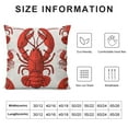 thumbnail image 5 of Red Lobster Print Print Decor Throw Pillows Covers Soft,Bedding Pillow Cases for Couch and Sofa Home Gifts, 5 of 5