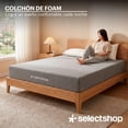thumbnail image 4 of Colchón Queen Size En Caja Esponja Memory Foam De Alta Densidad Firmeza Media Suavidad Y Durabilidad Tecnología Híbrida Ortopédico (Blanco Queen), 4 of 7