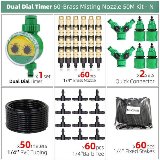 10-50M DIY Drip Irrigation System Automatic Watering Garden Hose Micro Drip Watering Kits Adjustable Drippers Greenhouse He Qiyong unisex