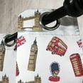 thumbnail image 4 of Ambesonne London Grommet Curtain, Big Ben Tower Bridge UK, 50" x 63", Violet Blue Sand Brown, 4 of 6