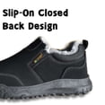 thumbnail image 3 of Knivor Winter Cozy Slip On Boots for Men Corduroy Fleece Lined Casual Shoes Warm Closed Toe Walking Winter Boots Non Slip for Everyday Wear, 3 of 8