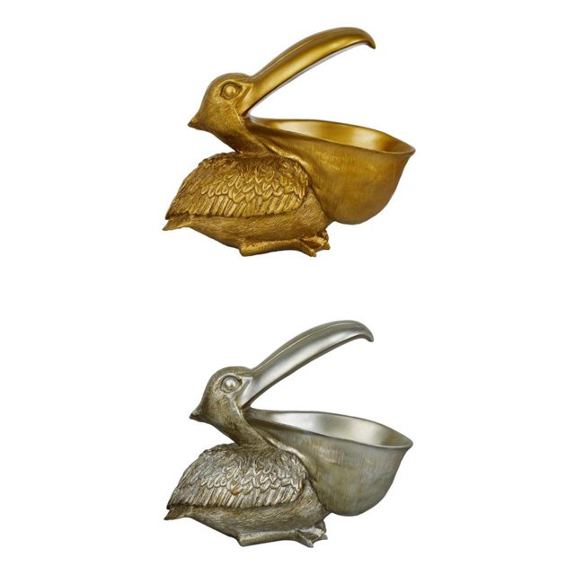 2 Piezas 3D Estatuas de Resina Estatua de Pelícano Pájaros Estatuils Hogar Sunnimix Estatuilla de resina de pelícano