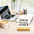 thumbnail image 4 of I'm not Like Regular Hr i'm cool Hr Acrylic Desk Decor,Funny Hr Office Gifts for Women Men with Wooden Stand,Human Resources Gifts for Coworkers, 4 of 5