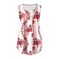 thumbnail image 3 of EKOUSN Womens Casual Sleeveless Camis Tank Tops Loose Fit Cute Tunic Pleated Fashion Shirts, 3 of 4