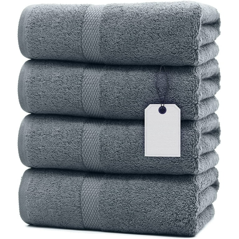 100 Cotton Bath Towel Set Pack of 4 Soft Large Bath Towel Highly Absorbent Daily Usage Bath Towel Ideal for Pool Home Gym Spa Hotel Towel Set Bath Towel Set 27x52 in
