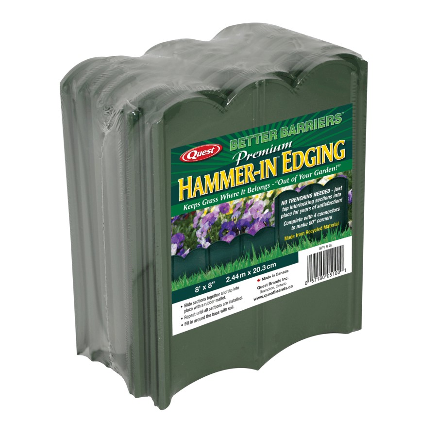 8" x 8' Green HammerIn Poly Lawn Edging Walmart Canada