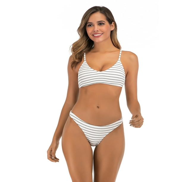 Two Piece Sets Women Swimsuit Set Swim Trunk Bra Sexy Bikini Nbsp Set Swimwear Underwear Bathing Suit Briefs Walmart Com