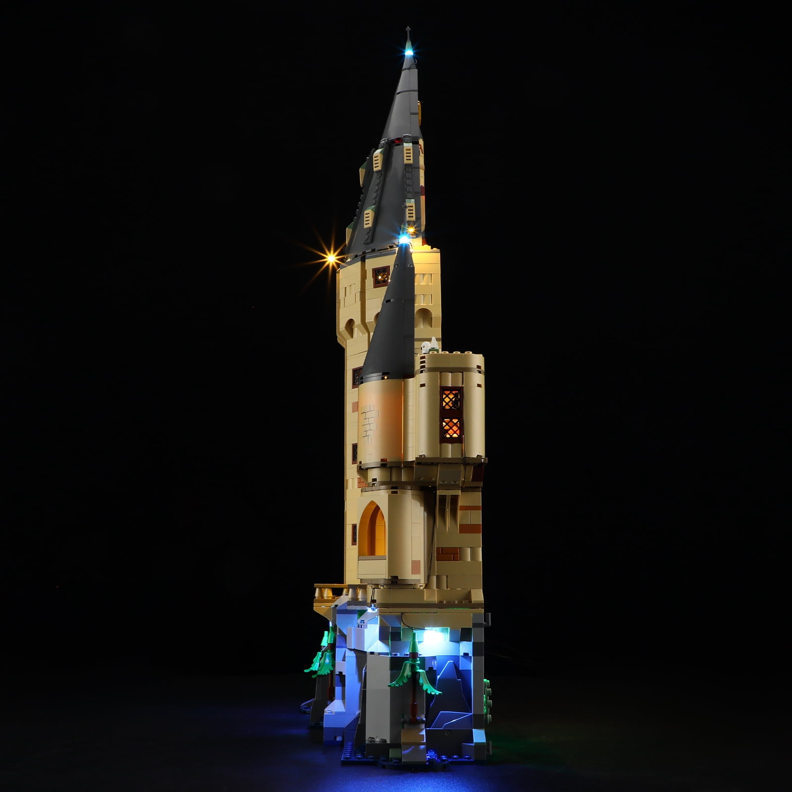 QC Ltbrcik Led Light Kit Lighting Set For Lego 76454 Hogwarts Castle The Main Tower Harry Potter Movie Building Blocks Without Lego Set