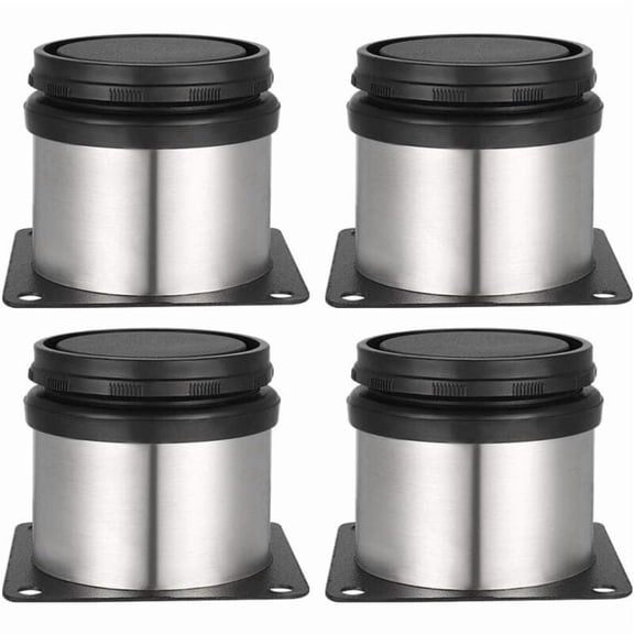 Adjustable Feet 50mm Height Thicken Cabinet Legs, Table, Furniture, Brushed Stainless Steel, Adjustable Height 0-15mm Come with screws