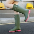 thumbnail image 4 of HSBDNZQ Rain Boots for Women, Waterproof Knee High Rubber Boots, Fashion Comfy Tall Water Boots Lightweightr Garden Booties for Outdoor, 4 of 6