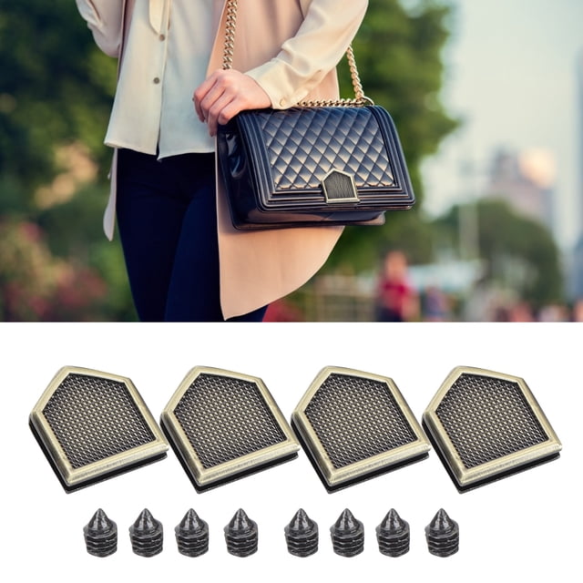 Dioche Metal Decorative Buckle, 4 Sets Special‑Shaped Metal Buckle Wear‑resistant For DIY Bags For Jeans Decoration