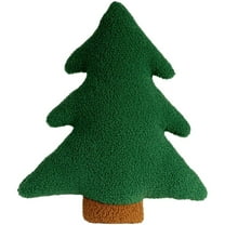 Christmas Tree Throw Pillow Soft Tree Shaped Cushion Stuffed Cute Throw Pillow Decorative Pillow for Xmas Home Decor