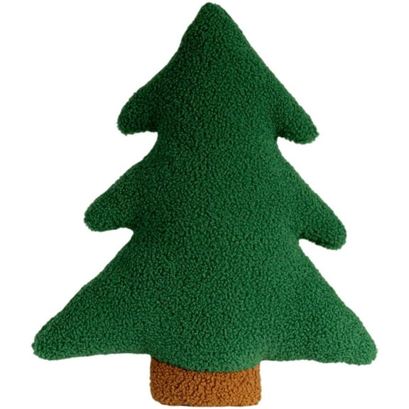 Christmas Tree Throw Pillow Soft Tree Shaped Cushion Stuffed Cute Throw Pillow Decorative Pillow for Xmas Home Decor