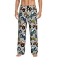 thumbnail image 2 of Kdxio Color Tractor Print Men's Sleep Pajama Pant Lounge Pants with Pockets, 2 of 8