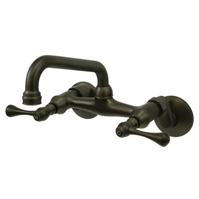 Kingston Brass Kingston Robinet de Cuisine Mural Central Réglable 6 Pouces Bronze Huilé
