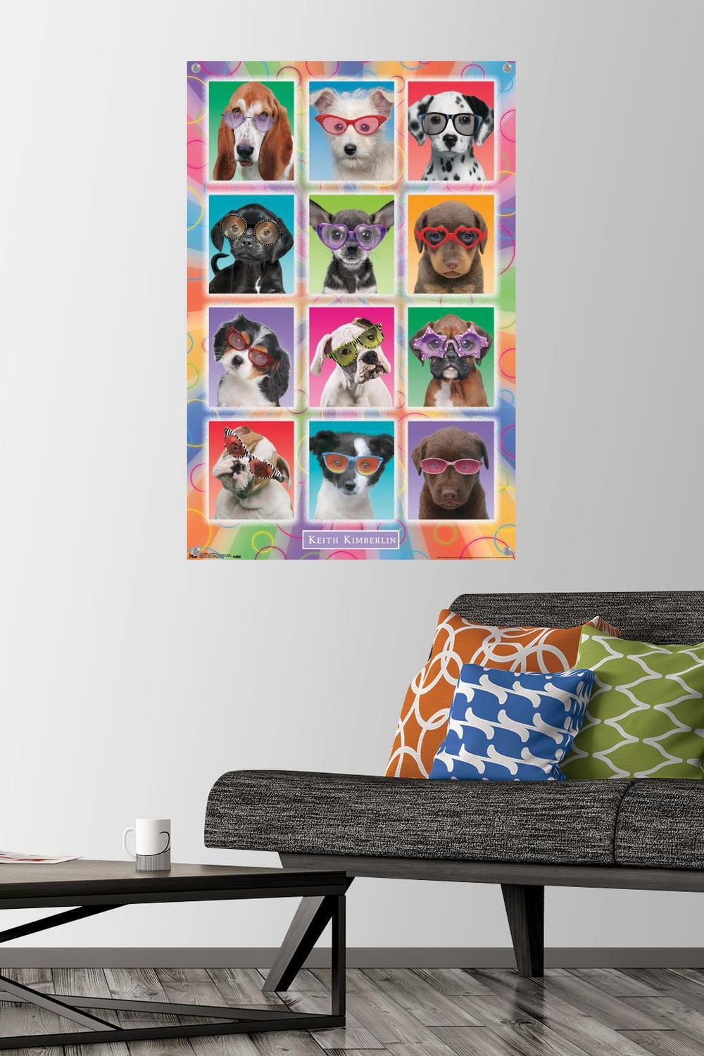 Keith Kimberlin - Puppies - Sunglasses Wall Poster